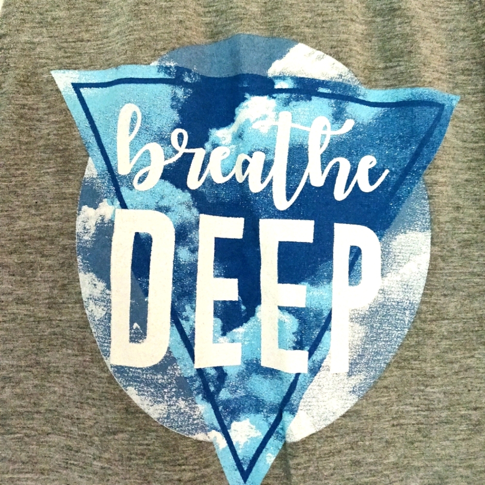 Breathe deep yoga tank